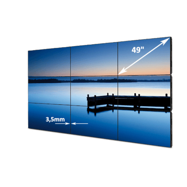 LCD дисплей 49", 3,5mm, 500 cd/m²