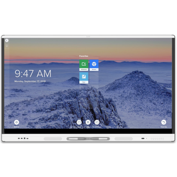 Інтерактивна панель Smart Technologies MX286-V2 + Системний блок i7-9700/16G/256G SSD + Мобильный стенд для ТВ Leatcom 1400-1725 мм Черный (LT-IP-1)