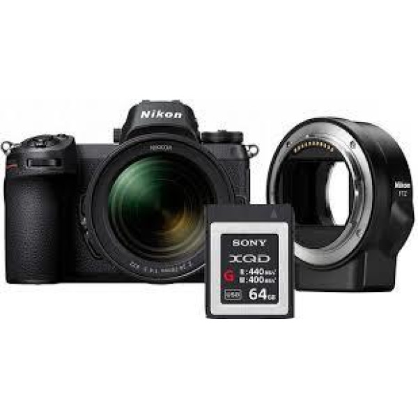 Цифр. фотокамера Nikon Z 6 + 24-70mm f4 + FTZ Adapter +64Gb XQD Kit