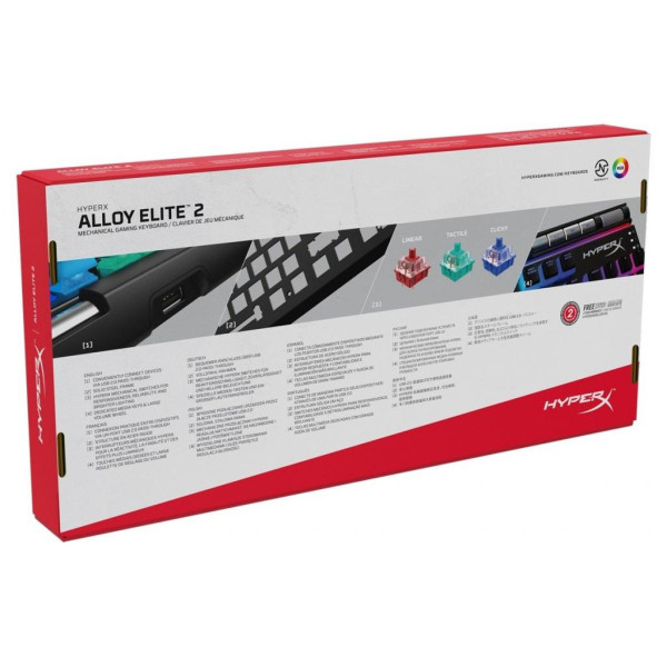 Клавіатура HyperX Alloy Elite 2 (HKBE2X-1X-RU/G) Клавіатура HyperX Alloy Elite 2 (HKBE2X-1X-RU/G)