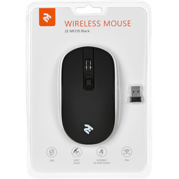 Мишка 2E MF210 Wireless Black (2E-MF210WB) Мишка 2E MF210 Wireless Black (2E-MF210WB)