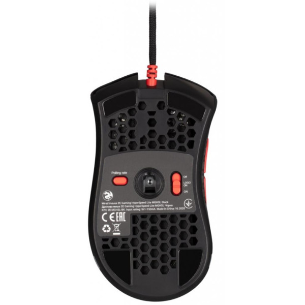 Мишка 2E HyperSpeed Lite RGB Black (2E-MGHSL-BK) Мишка 2E HyperSpeed Lite RGB Black (2E-MGHSL-BK)