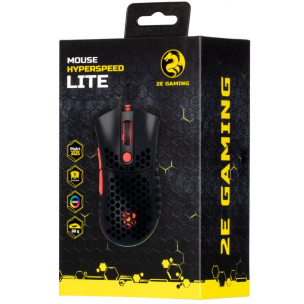 Мишка 2E HyperSpeed Lite RGB Black (2E-MGHSL-BK) Мишка 2E HyperSpeed Lite RGB Black (2E-MGHSL-BK)