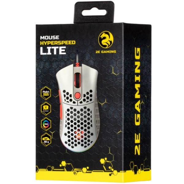 Мишка 2E HyperSpeed Lite RGB Retro White (2E-MGHSL-WT)